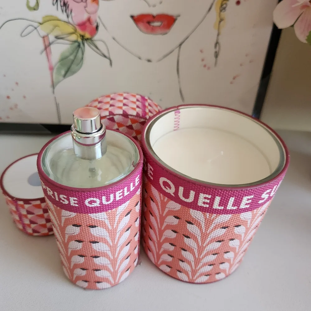 Anthropologie Bundle Emi Fresh White Cashmere & Musk Glass Candle And Room Spray